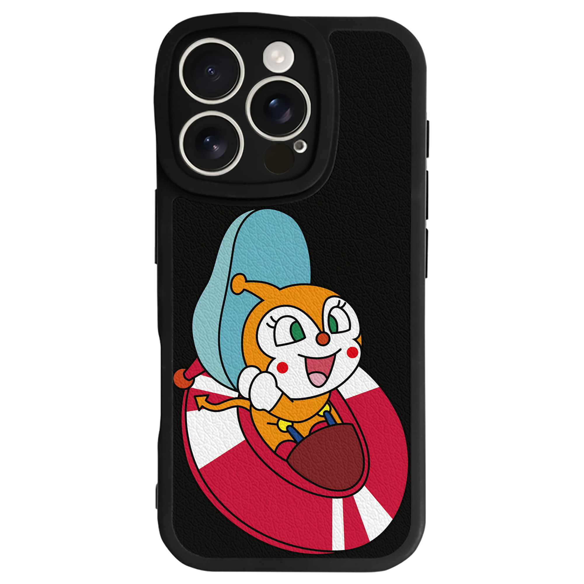 （画像用） アンパンマン Anpanman 【iPhone 16シリーズ対応】シリコンスマホケース（レザー調） 材質：シリコン